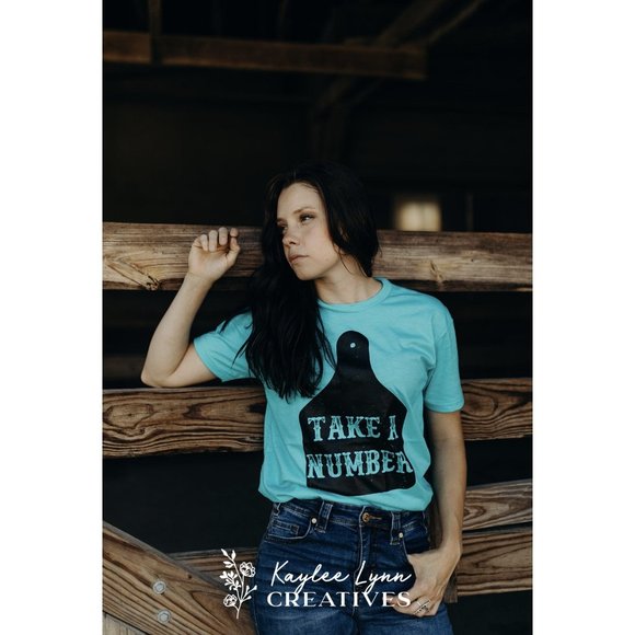 TAKE A NUMBER Handmade Graphic Tee - Picture 5 of 10